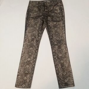 *LAST CHANCE ITEM!*  INC Metallic Snakeskin Skinny Jeans